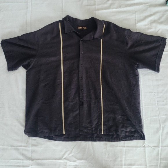 Chemise Homme Royal Prestige – Noire, Manches Courtes, Boutonnage, Taille XL, Occasion